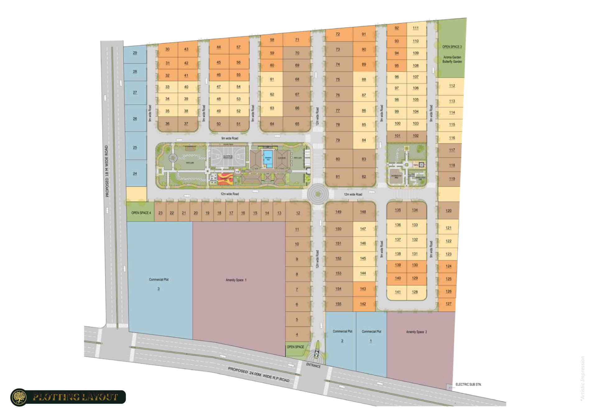 Swara Sai Shanti Retreat plotting layout